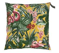 Medinilla Tropical Outdoor UV & Water Resistant Floor Cushion Furn Mustard 70cm x 70cm