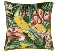Furn Medinilla Tropical Cushion Cover - Mustard Yellow - 43cm x 43cm - Mustard Yellow - 100% Polyester