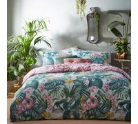 Furn. Medinilla Tropical Reversible Duvet Cover Set, Single, Green