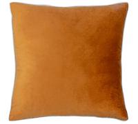 furn. Meridian Feather Filled Cushion (Ginger/Ecru - 55 x 55cm) | Soft velvet cushion with contrast piping and feather filling. 55 x 55cm. Ready to style.