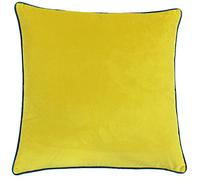 Riva Paoletti Cushion Cover Meridian Velvet Piped Square Cylon/Teal