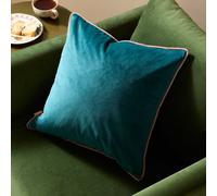Furn. Meridian Velvet Feather Filled Cushion, Blue, 45 X 45Cm