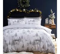 furn. Midwinter Toile Duvet Cover Set (Snow - Super King)