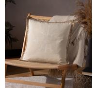 Furn Mini Inka Printed Geometric Cushion in Natural | Size: 45 cm x 45 cm Furn Natural 45 cm x 45 cm