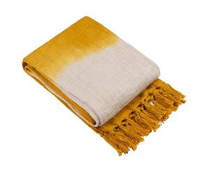furn. Mizu Dip Dye Fringed Throw