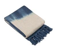 Furn Mizu Throw – Dip Dye Fringed, Ink, 130 x 170 cm