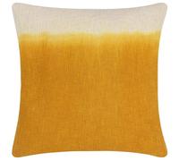 Furn Mizu Dip Dye Square Cushion Cover - Ochre - 50cm x 50cm - Ochre - 100% Cotton