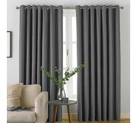 furn. Moon Eyelet Curtains Grey