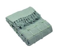 Furn. Motti Woven Tufted Striped Tasselled Throw
