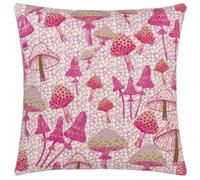 Furn. Mushroom Fields Abstract 100% Cotton Feather Filled Cushion