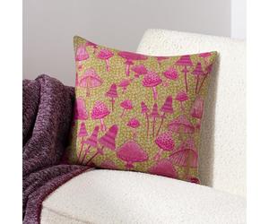 furn. Mushroom Fields Abstract Feather Filled Cushion