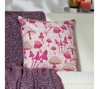 furn. Mushroom Fields Abstract Feather Rich Filled Cushion