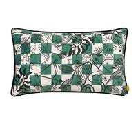 Furn. Mythos Checkerboard Velvet Feather Filled Cushion