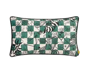 furn. Mythos Velvet Piped Feather Filled Cushion