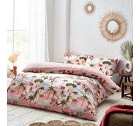 Furn. Nalani Abstract Reversible Duvet Cover Set, Double, Pink