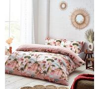 furn. Nalani Super King Size Sand Duvet Cover Set - Multi - Wilko