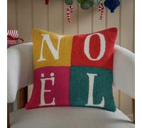 furn Noelle Loop Tufted Cushion - Red - 45x45cm