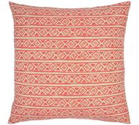Furn Nomi Monoprint Cushion In Coral Coral