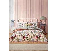 Furn Duvet Cover Set Noortje Bows - Reversible Parisian Style - Silk Pink (Single)