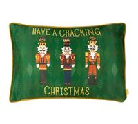 furn. Nutcracker Polyester Filled Cushion (Green - 30x50cm)