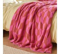 Furn Olsen Geometric Throw - Pink - 130x180cm