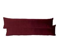 furn. Opulence Draught Excluder (Twin Pack), Polyester, Burgundy, 92 x 23cm