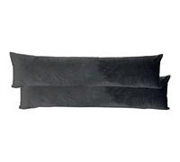 furn. Opulence Draught Excluder (Twin Pack), Polyester, Granite, 92 x 23cm