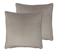 furn. Opulence Twin Pack Polyester Filled Cushions, Mink, 55 x 55cm