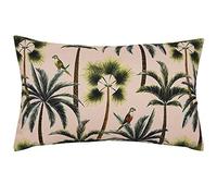 Evans Lichfield Palms Outdoor Polyester Filled Cushion, Blush, 30 x 50cm
