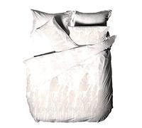 furn. Pampas Duvet Cover and Pillowcase Set, Blush, Double