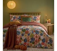 furn. Picking Patch Single Pecan Pumpkin Duvet Cover Set - Brown - Wilko