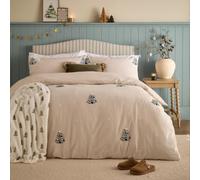 Furn King Size Natural Pine Tree Tufted Duvet Cover Set - Wilko