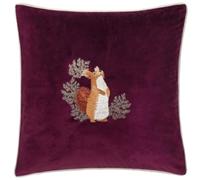 furn. Pineberry Forest Feather Filled Cushion (Plum - 45x45cm)