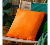 Plain Vibrant Water & UV Resistant Outdoor Cushion Furn Orange One Size