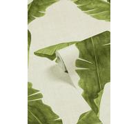furn. Plantain Botanical Printed Wallpaper, Green