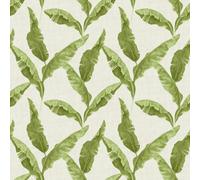 Furn Plantain Wallpaper - Green - One Size - Green - 100% Mixed