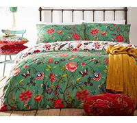 Furn Pomelo Tropical Floral Green Bedding Set - Double