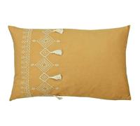 Furn Pritta Tassel Cushion Cover - Mustard - 40cm x 60cm - Mustard - 100% Cotton