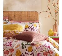 furn Protea Abstract Floral Pink Bedding Set - Superking