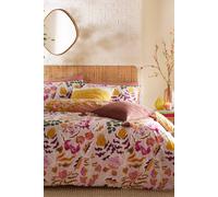 furn. Furn. Protea Floral Super King Duvet Cover Set, Pink
