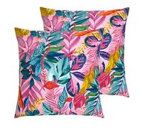furn. Psychedelic Jungle Outdoor Cushions (Twin Pack), Multi, 43 x 43cm