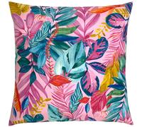 furn. Psychedelic Jungle Polyester Filled Cushion - Water Resistant Colourful Tropical Leaf Outdoor Decorative Pillow (Multicolour - 43x43cm)
