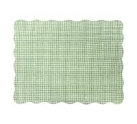 Furn Quilted Scalloped Bedspread - Sage - Sage - 200cm x 150cm