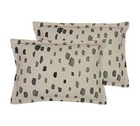 furn. Robi Feather Filled Cushions Twin Pack, Grey Sage, 45 x 45cm