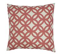 Furn Rocco Geometric Mono Print Cushion Cover, Berry, 45 x 45 Cm