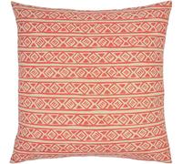 Furn Rocco Patterned Cushion Cover - Coral/Grey - One Size - Coral/Grey - 100% Polyester