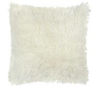 Furn Rowan Faux Fur Cushion Cover - Ecru - 50cm x 50cm - Ecru - 100% Polyester