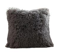 Furn Rowan Faux Fur Cushion Cover - Grey - 50cm x 50cm - Grey - 100% Polyester
