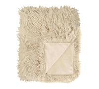Furn Rowan Faux Fur Throw - Natural - 130cm x 175cm - Natural - 100% Polyester