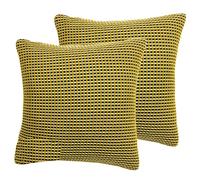 furn. Rowan Feather Filled Cushions (Twin Pack), Ochre, 45 x 45cm